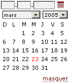 calendrier ouvert